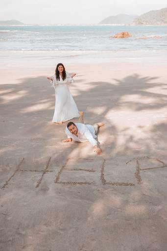 Pré-Wedding - Yasmin e Hassan Sadek - Praia das Conchas - Guarujá