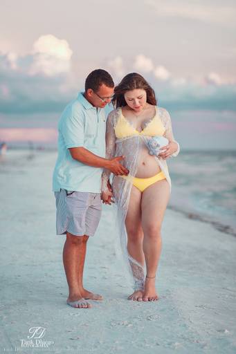 ensaio gestante Debora e Danilo, Estados Unidos, Sarasota Beach, Sestakey, praia, figurino branco para ensaio gestante