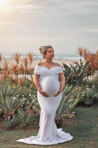 ensaio gestante lais, são paulo, praia grande, litoral, figurino branco para ensaio gestante
