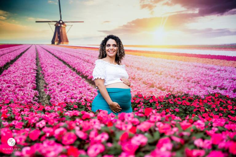 ENSAIO GESTANTE EM HOLAMBRA CIDADE DAS FLORES FOTOGRAFIA MAIARA DIAS CAMPINAS SP