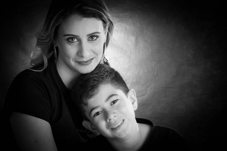 fotografia mãe e filho 