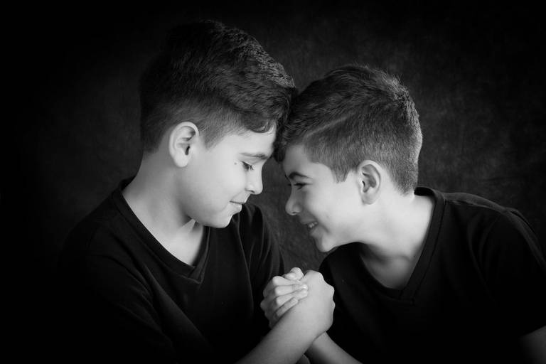 fotografia de irmãos