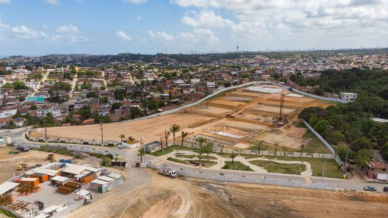 Imagens aéreas construção civil