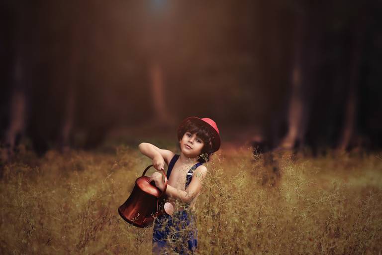 ensaio de menino na natureza