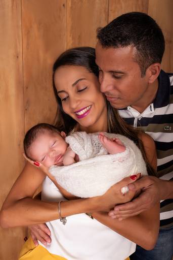 Fotos de família com o recém nascido