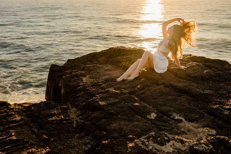 Fotografia de Quinze anos - Ester e Micael Foto - Ensaio Debutante Torres - Ensaio na praia