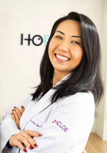 Retrato da Dra  Milena - Oftalmologista e empresária