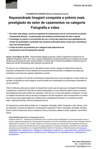 Prêmio nacional por qualidade em atendimento e serviço prestado!