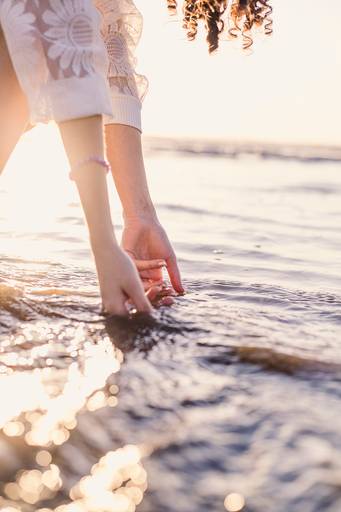 foto de detalhe aesthetic praia ensaio feminino - fotografa em sp sbc