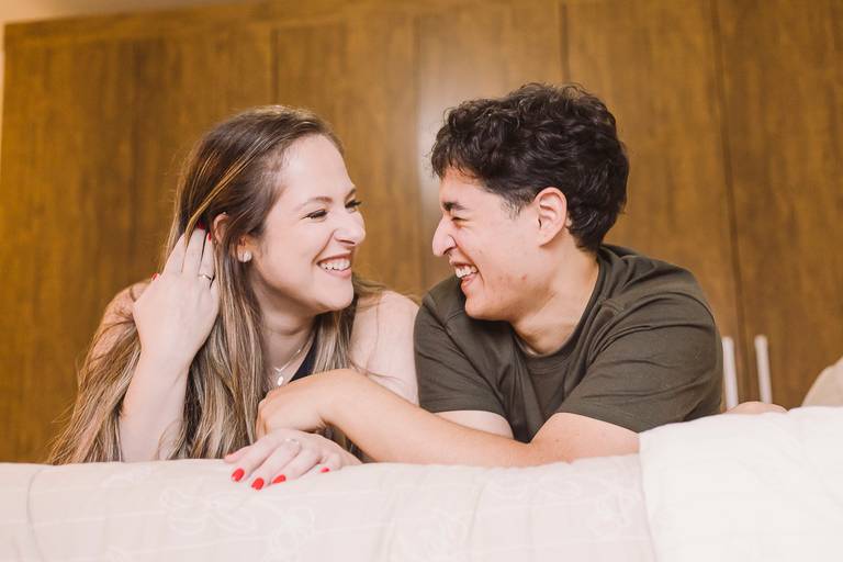 Ensaio pré wedding em casa