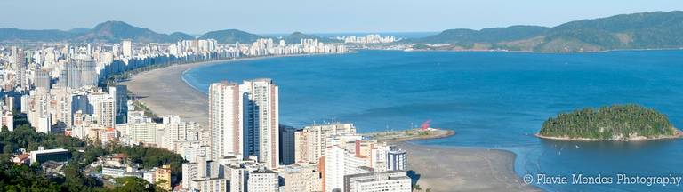Fotografia de Paisagem. A união do mar de Santos e São VIcente. Flavia Mendes Photography