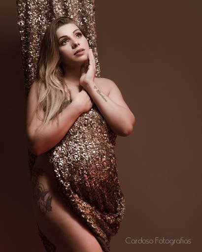 Ensaio da gestação com dourado