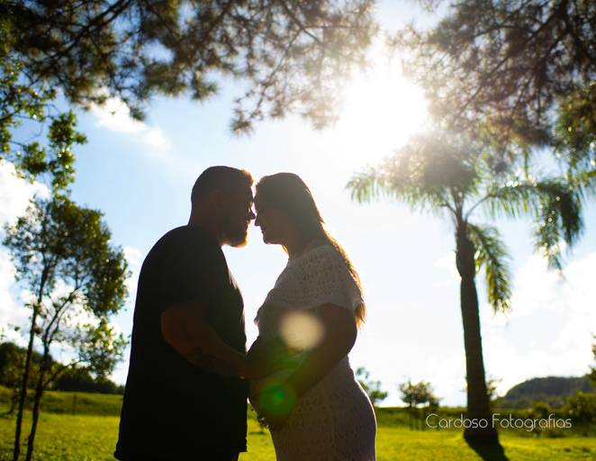 ensaio externo de gestante