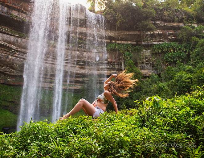gestante em cachoeira