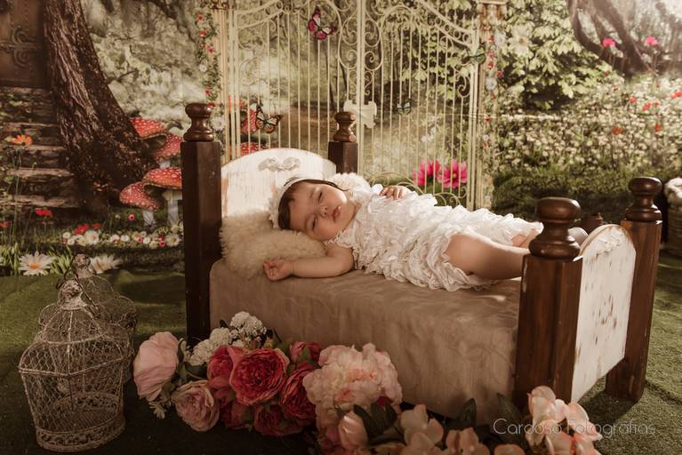 acompanhamento do bebe cenario jardim encantado 5 meses