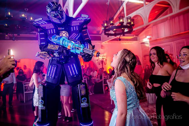 robô festa 15 anos blumenau