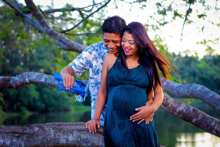 gestante marido e bebe