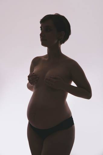 ensaio fotográfico de estúdio silhueta