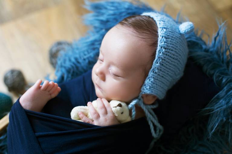 Sessão 1 mês - menino - azul