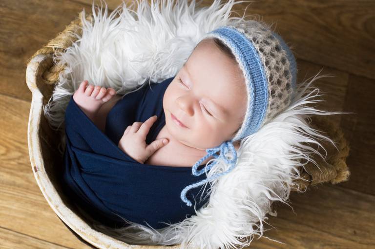 Sessão 1 mês - menino - azul