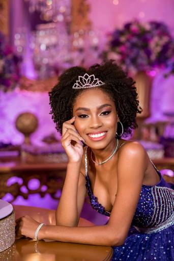 Arrumação do cabelo para festa de 15 anos