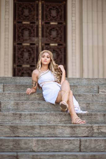 Ensaio de 15 anos temático grécia