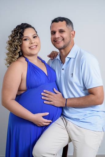 Ensaio de gestante em família.