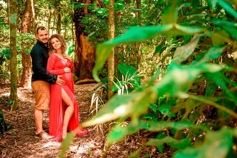 Gestante na Floresta da Tijuca 