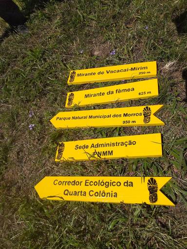 Placas para a sinalização