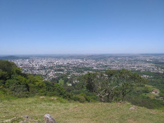 Vista do Parque dos Morros de Santa maria durante a oficina