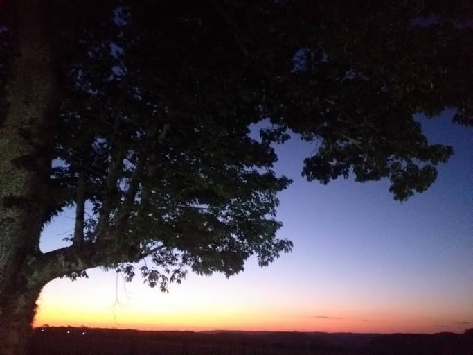 Pôr do Sol em Itaara na cervejaria Zagaia