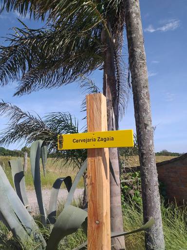 Entrada da cervejaria Zagaia