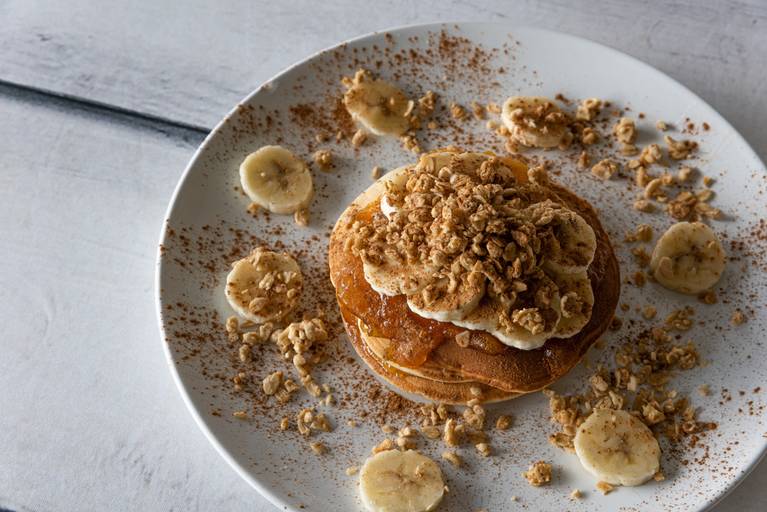 panqueca aveia e mel