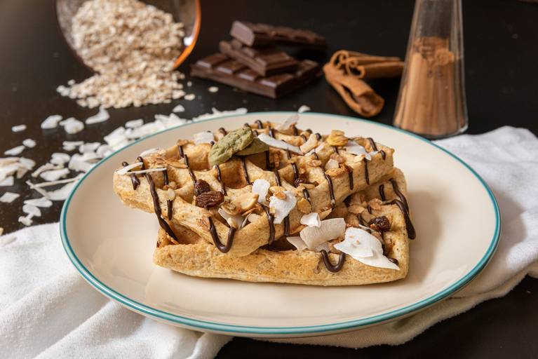 waffle de castanhas