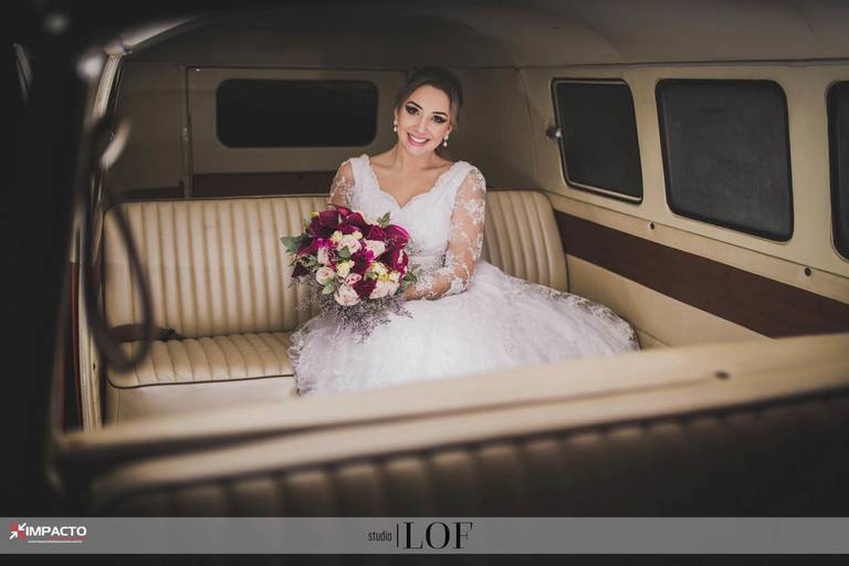 buque da noiva marsala