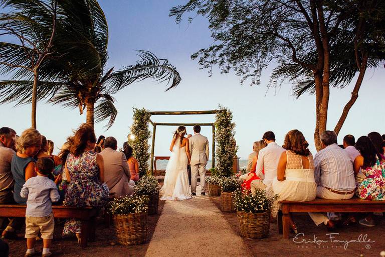 Boda en Itaparica. Ceremonia de novios