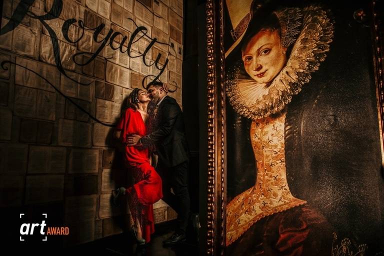 Retrato de novios el día de la boda civil en Rosario. Erika Fayolle