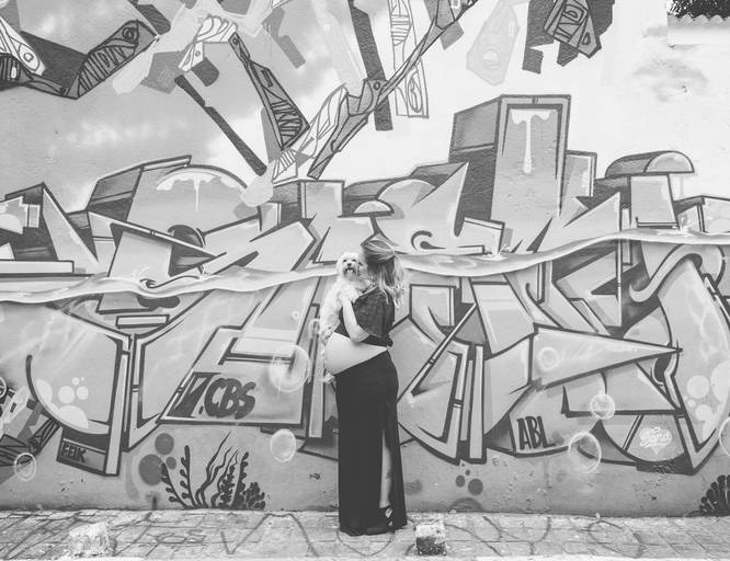 Ensaio Gestante com pets