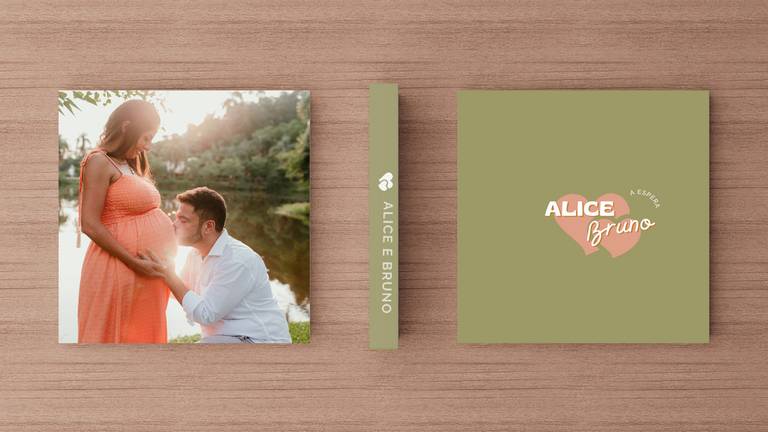 Álbum de fotos ensaio gestante