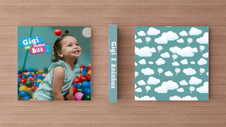 Álbum de fotos aniversário de menina tema Mundo Bita