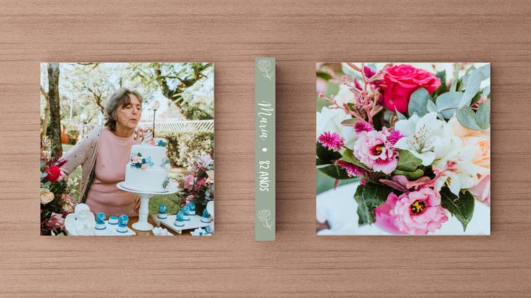 Álbum de fotos aniversário 80 anos