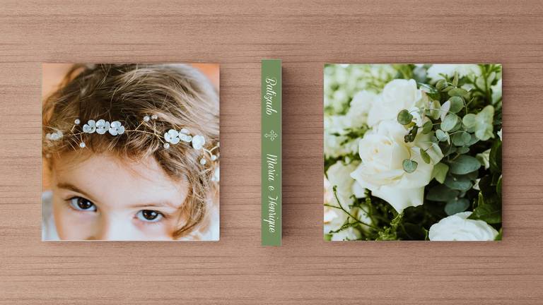 Álbum de fotos batizado