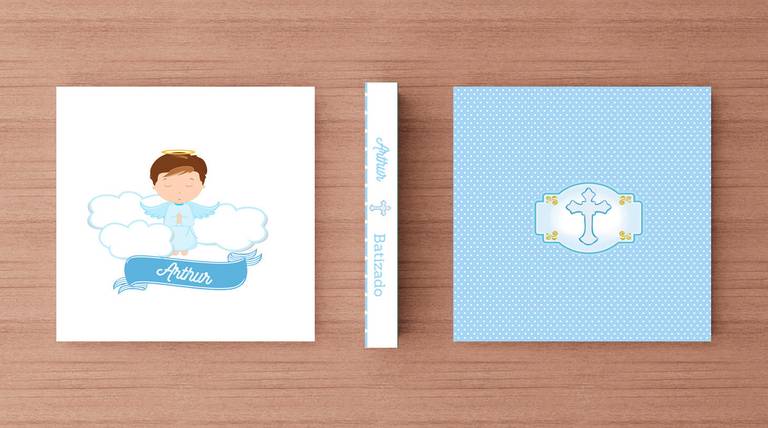 Álbum de fotos batizado