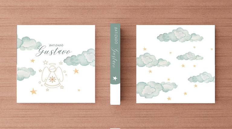 Álbum de fotos batizado