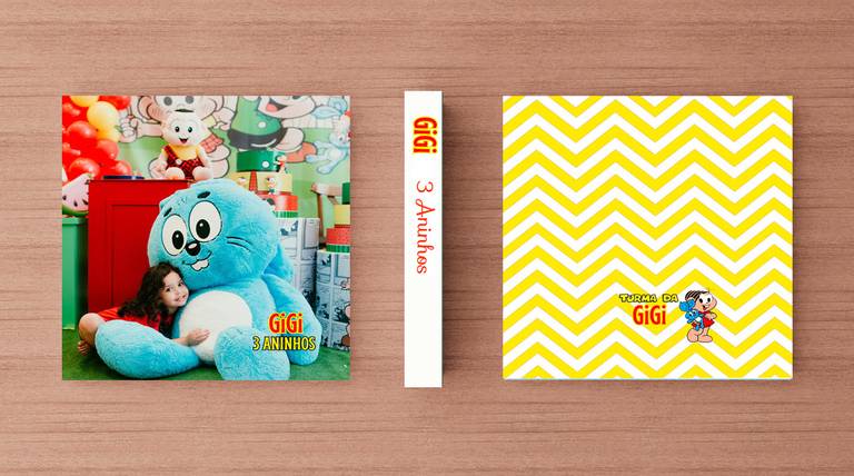 Álbum de fotos aniversário de menina tema Turma da Monica