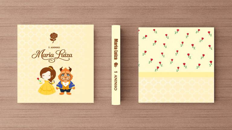 Album aniversario menina Bela e a Fera