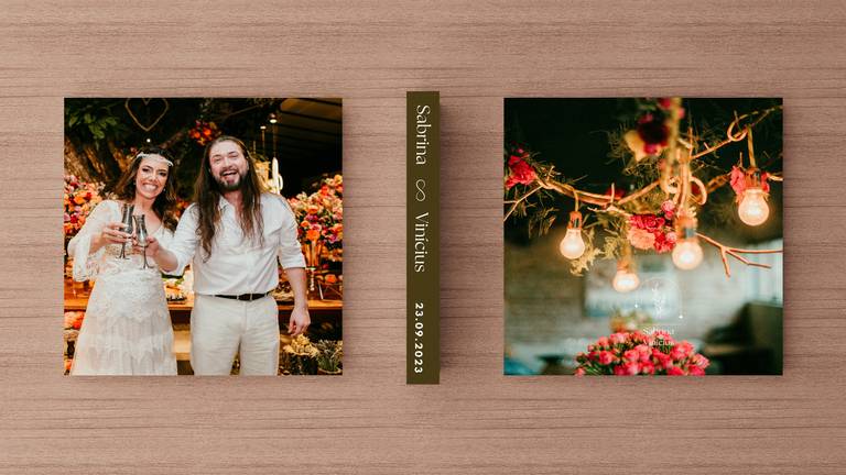 Álbum de fotos casamento