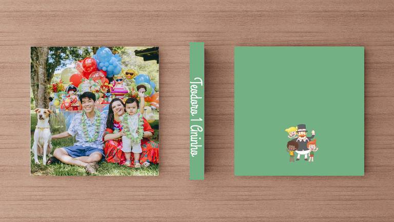 Álbum de fotos aniversário de menino tema Mundo Bita