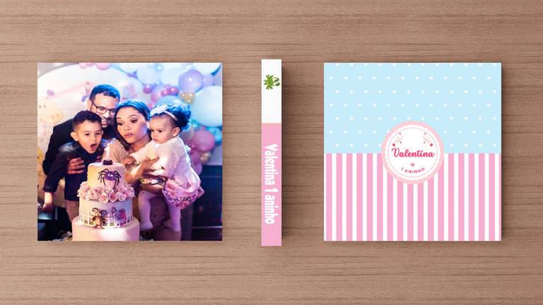 Álbum de fotos aniversário de menina tema Jardim Encantado