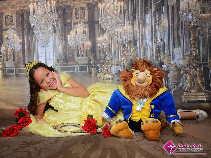 Book infantil bela e a fera 